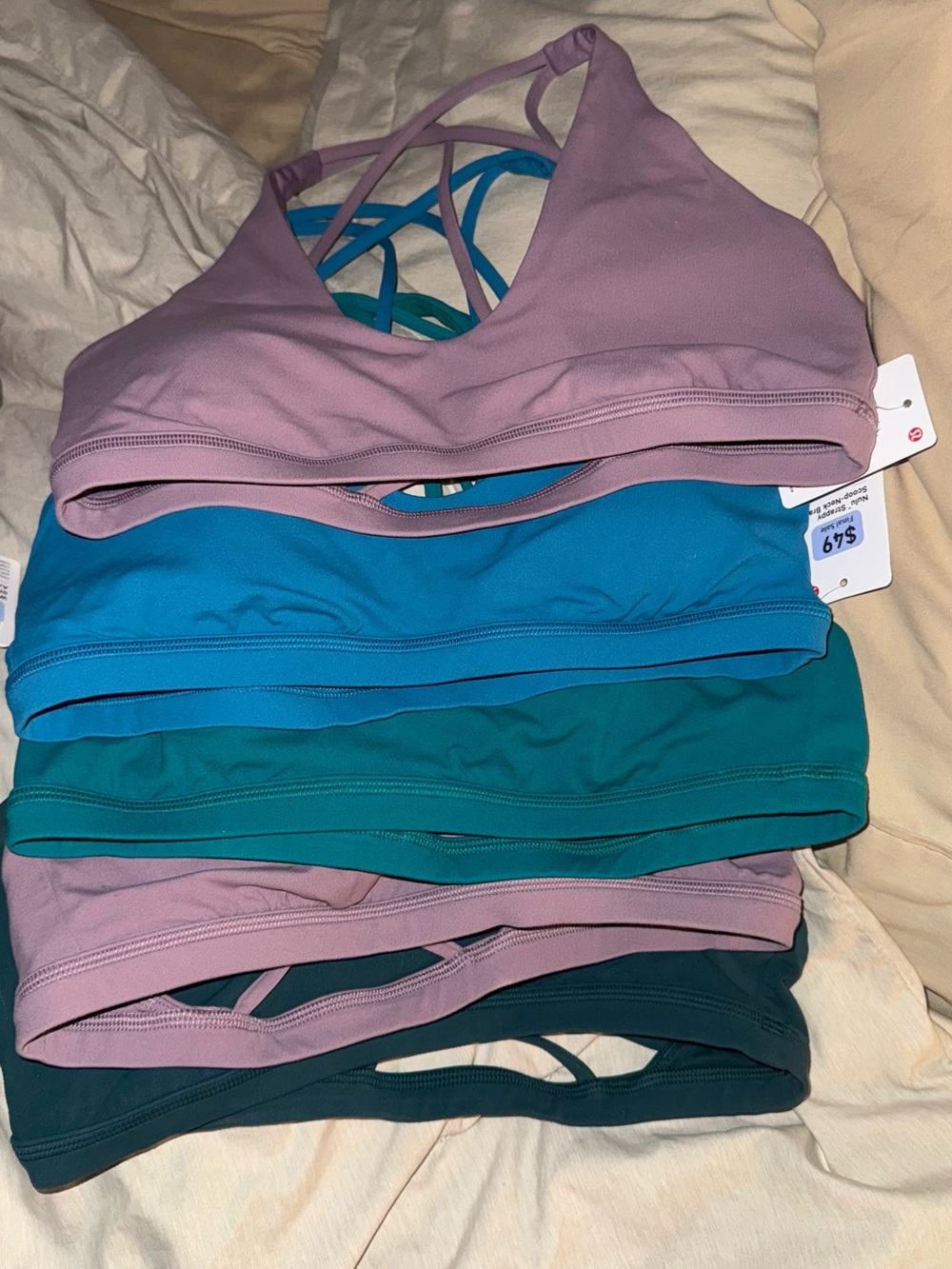 Lululemon Nulu Strappy bras size 8